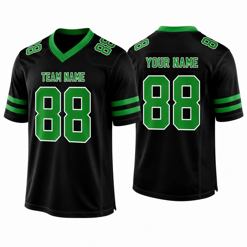 Custom Football Jersey Black, Personalized American Football Jerseys Name Number Logo, Wedding Gifts for Men Women Kids Toddler Fan (Copy)