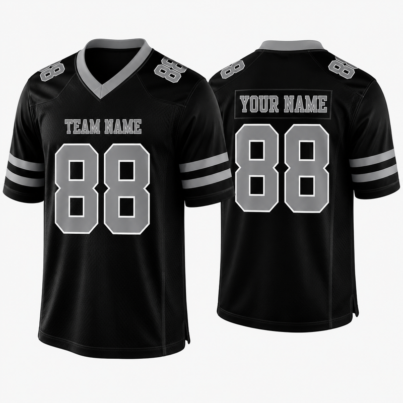Custom Football Jersey Black, Personalized American Football Jerseys Name Number Logo, Wedding Gifts for Men Women Kids Toddler Fan (Copy)