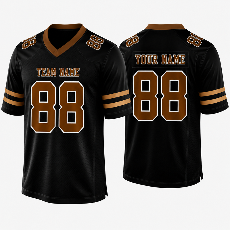 Custom Football Jersey Black, Personalized American Football Jerseys Name Number Logo, Wedding Gifts for Men Women Kids Toddler Fan (Copy)