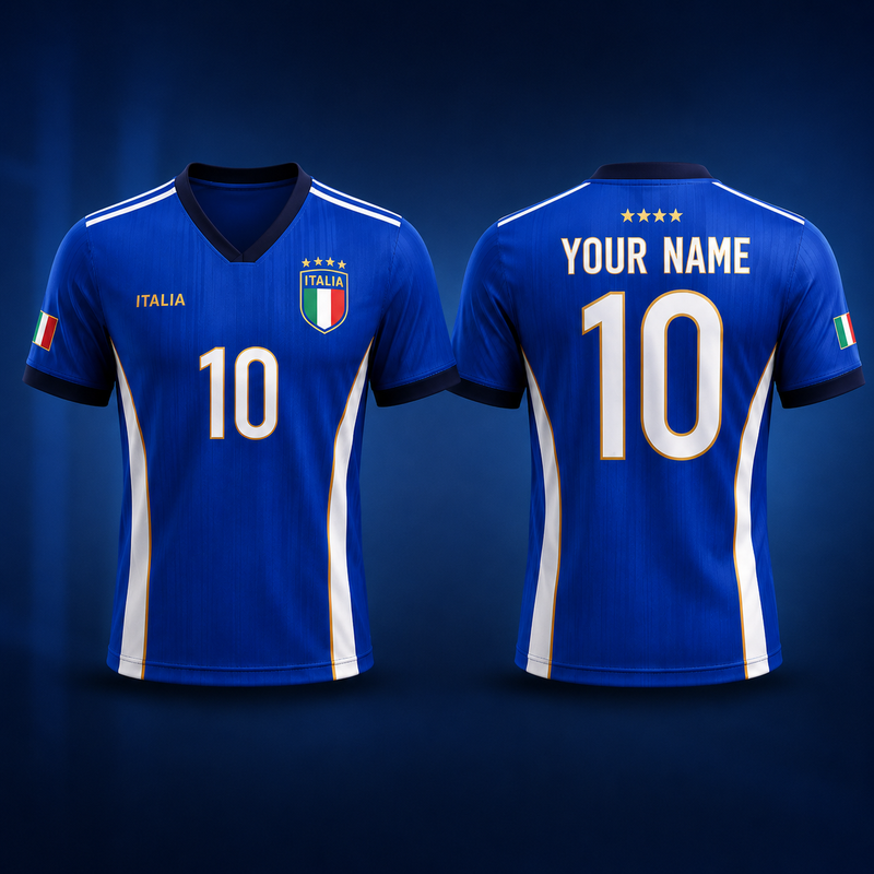 Personalized Italia Kids/Youths Soccer Jersey, Custom Name Number Italia Jersey, Support Football Team Outfit (Copy)