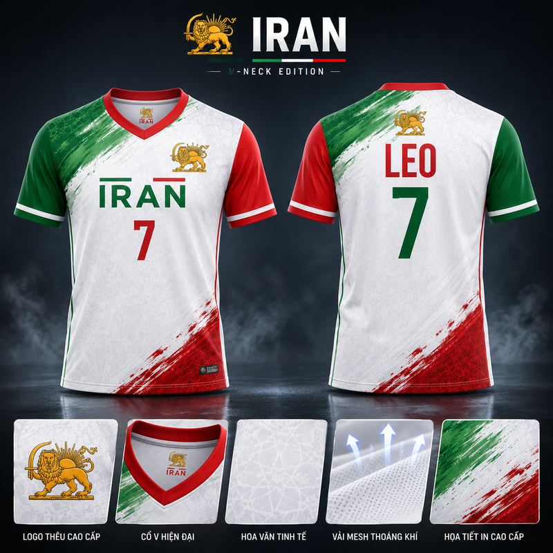 Personalized Iran Kids/Youths Soccer Jersey, Custom Name Number Iran Jersey, Support Football Team Outfit