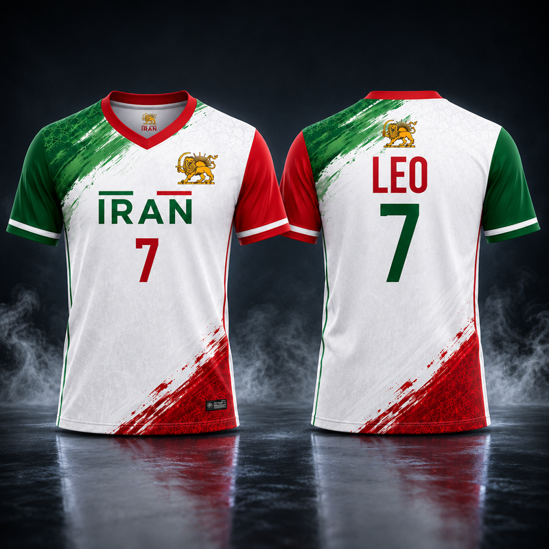 Iran Soccer Jersey, Retro Team Melli Shirt, Custom Football Jersey, Persian Match 26 Tee, Iran Team Fan Gift, Vintage Iranian Soccer Shirt