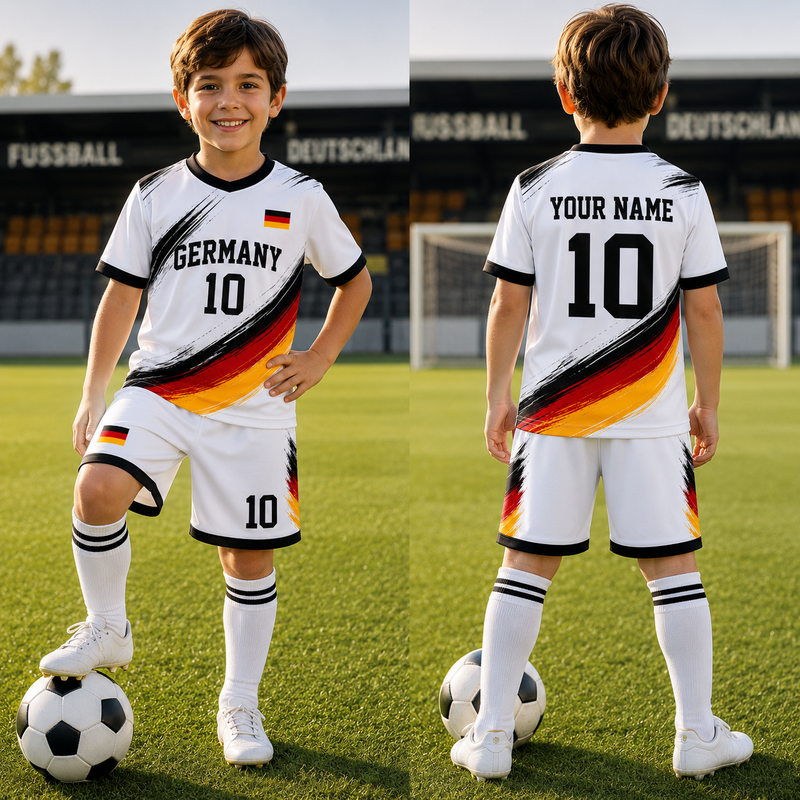 Personalized Germany Kids/Youths Soccer Jersey, Custom Name Number Germany Jersey, Support Football Team Outfit (Copy) (Copy)