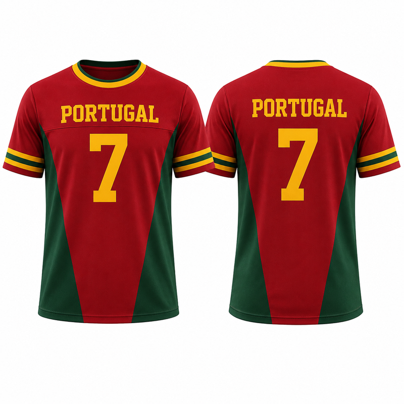 Personalized Portugal Kids/Youths Soccer Jersey, Custom Name Number Portugal Jersey, Support Football Team Outfit (Copy)