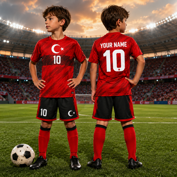 Personalized Portugal Kids  Soccer Jersey Set, Custom Name Number Football Kit, Fan Outfit, Boys Soccer Uniform 2026