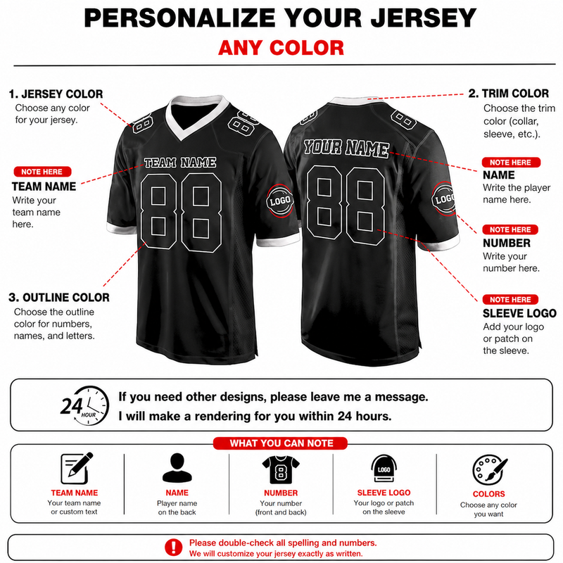 Custom Football Jersey, Personalized American Football Jerseys Name Number Logo, Perfect Gifts for Men Women Kids Toddler For Fan