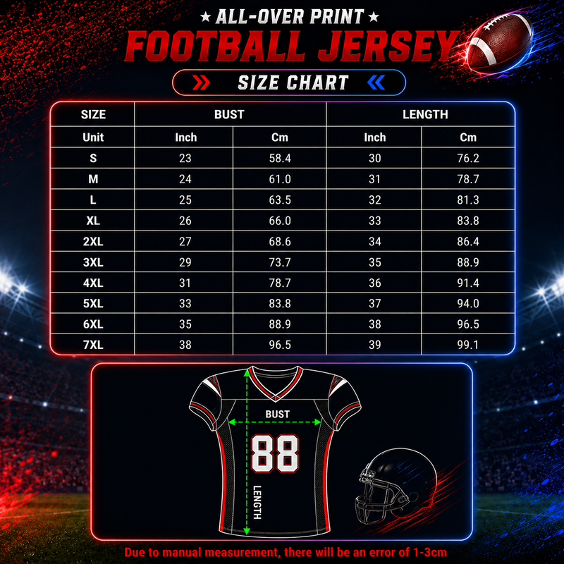 Custom Football Jersey, Personalized American Football Jerseys Name Number Logo, Perfect Gifts for Men Women Kids Toddler For Fan