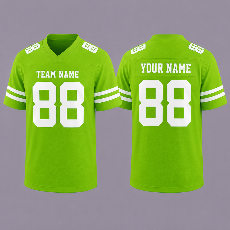 Custom Football, Soccer Jersey Green, Personalized American Football Jerseys Name Number Logo, Wedding Gifts for Men Women Kids Toddler Fan (Copy)