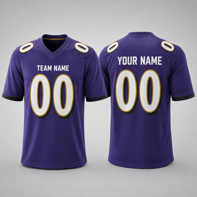 Custom Football Jersey Purple, Personalized American Football Jerseys Name Number Logo, Wedding Gifts for Men Women Kids Toddler Fan