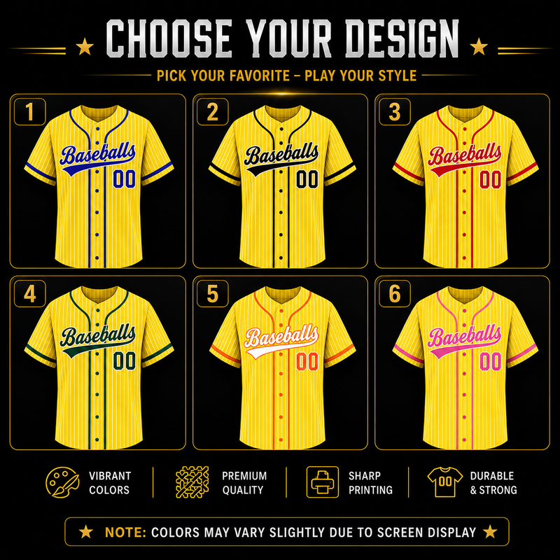 Custom Stripe Baseball Jersey , Personalized Yellow Stripe Baseball Jerseys Pinstripe Baseball Shirt Hip Hop Uniform for Men Women Kids Fans (Copy) (Copy) (Copy)