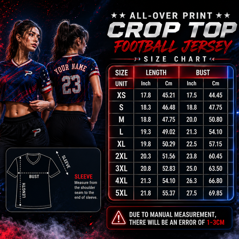 Personalized Colombia Soccer Crop Top Jersey, Custom Name Football Fan Tee