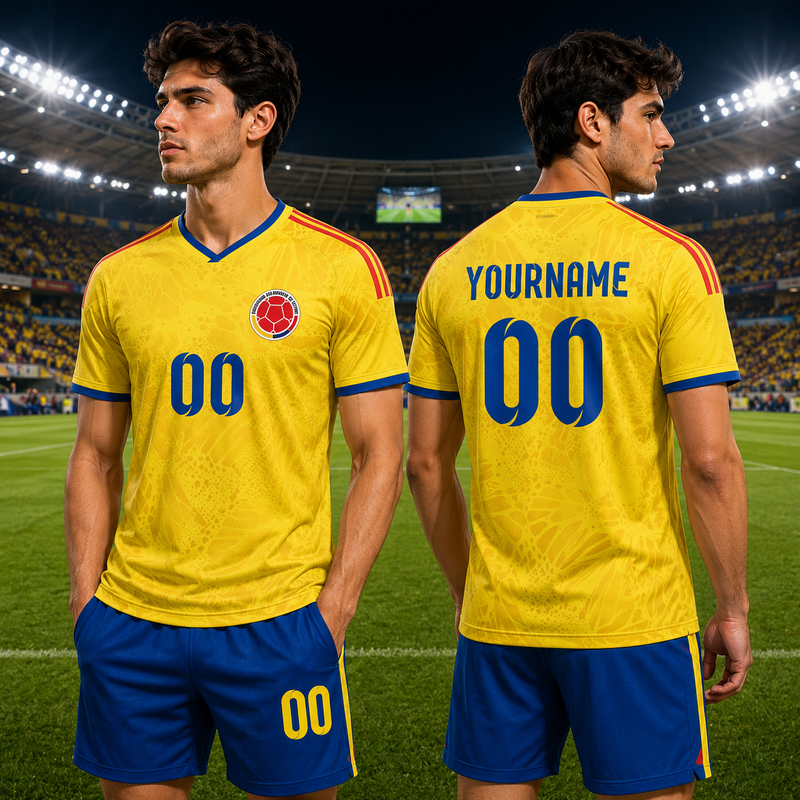 Custom Soccer Jersey Mens Womens Colombia 2026 Cup T Shirts For Fans Birthday Mother's Father's Day Gifts