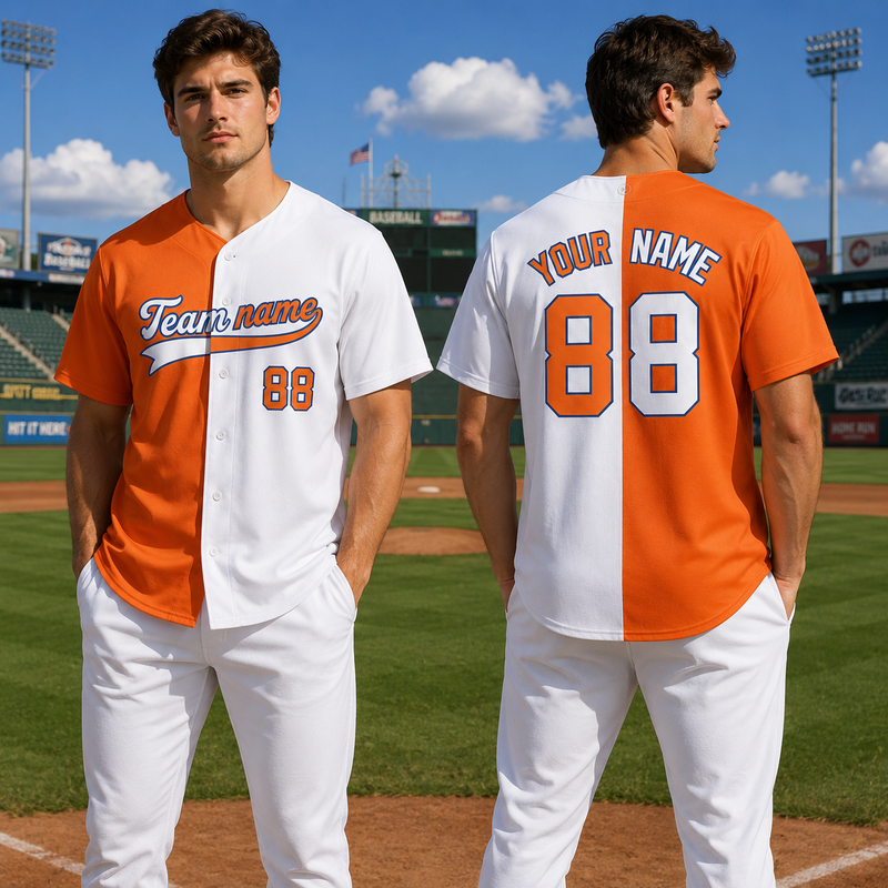 Custom Split baseball Jersey, Personalized Name Number Logo, Cheerleading and Game Day Jerseys Gifts for Men Women Kids Toddler Fan