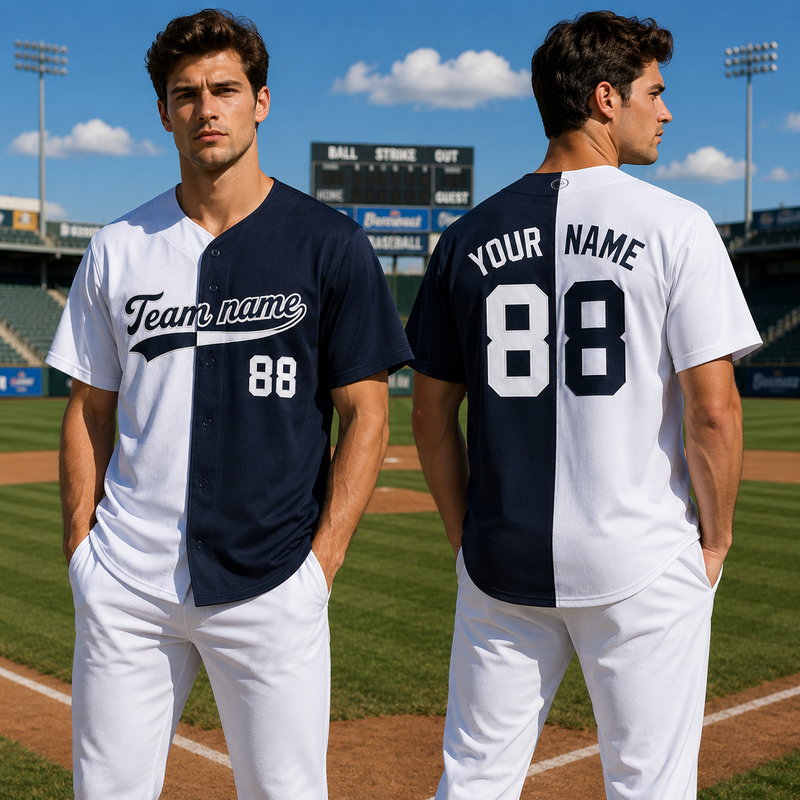 Custom Split baseball Jersey, Personalized Name Number Logo, Cheerleading and Game Day Jerseys Gifts for Men Women Kids Toddler Fan