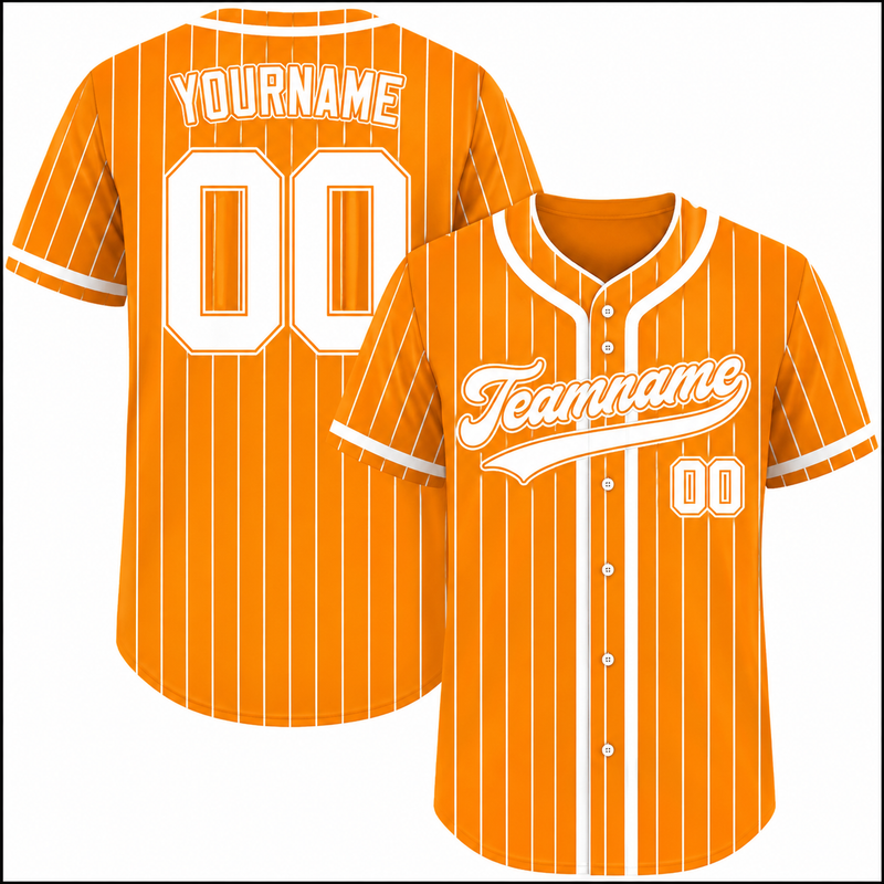 Custom Team Name Number Baseball Jersey for Men Women Youth, Personalized Jersey Orange White Black For Baseball Fan, Custom Jersey Request