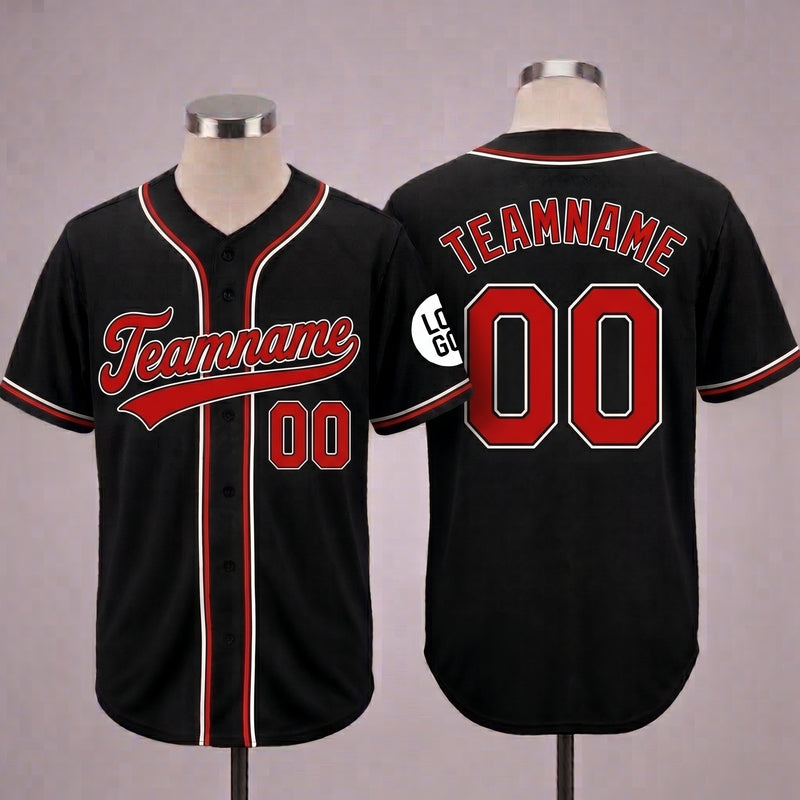 Custom Black Jersey Name And Number Baseball Jersey