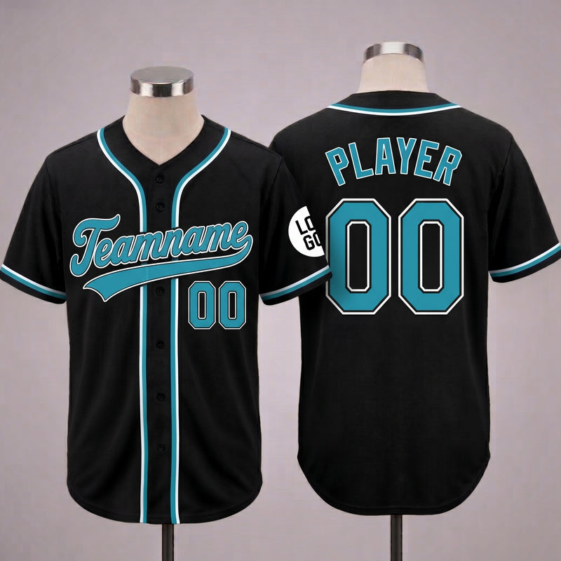 Custom Black Jersey Name And Number Baseball Jersey
