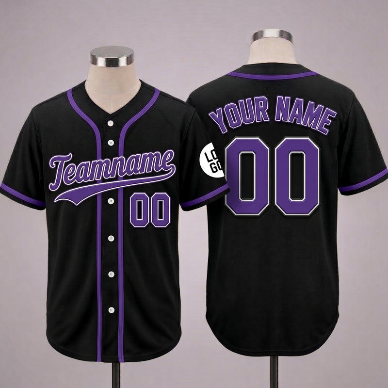 Custom Black Jersey Name And Number Baseball Jersey