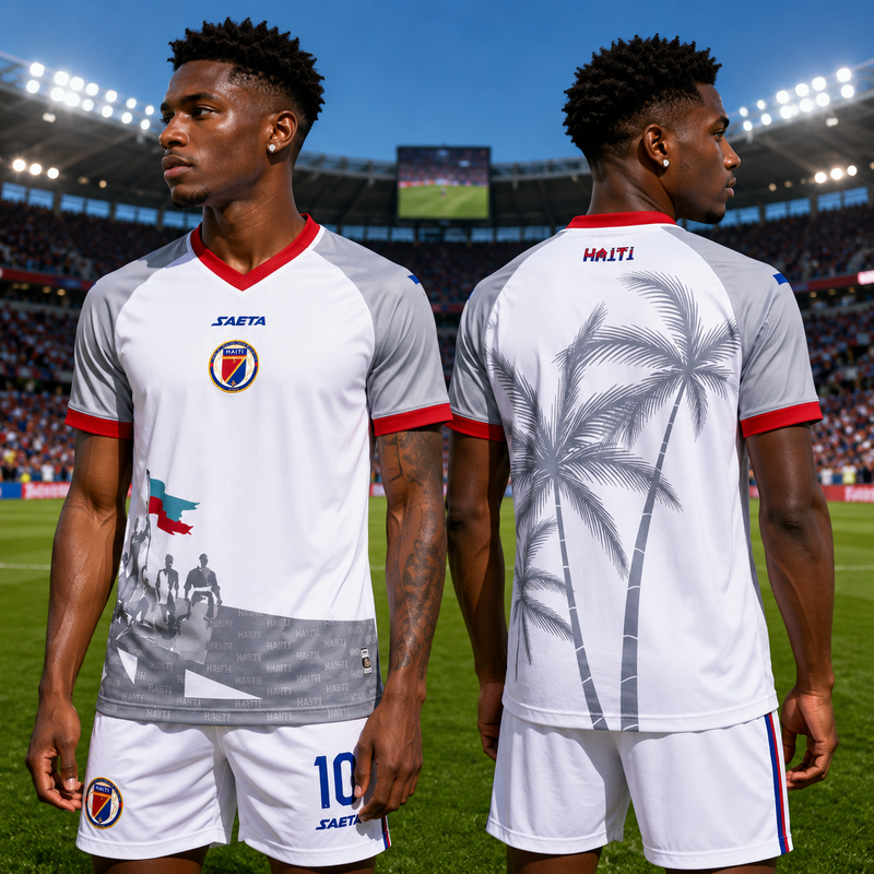 Haiti Third Soccer Jersey 2026 White Fan Shirt, World Cup Football Supporter Jersey Gift