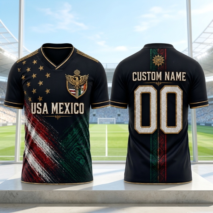 Custom USA 2026 Soccer Jersey – Personalized Football Fan Unisex World Soccer 2026 Personalized Name Number USA Flag
