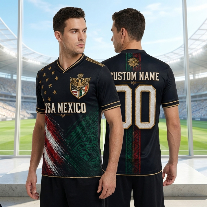 Custom USA 2026 Soccer Jersey – Personalized Football Fan Unisex World Soccer 2026 Personalized Name Number USA Flag