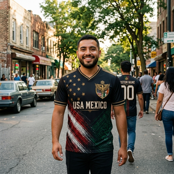 Custom USA 2026 Soccer Jersey – Personalized Football Fan Unisex World Soccer 2026 Personalized Name Number USA Flag