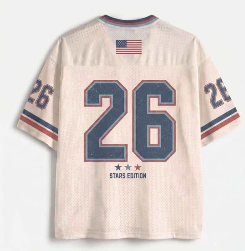 USA Soccer Jersey, Retro American Football Style Shirt, Custom Name Unisex Tee