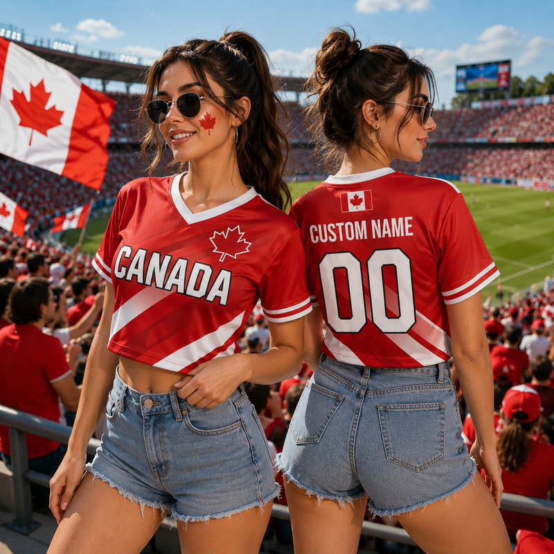 Croatia Soccer Croptop Jersey, Custom Name Soccer Shirt, Fan Apparel