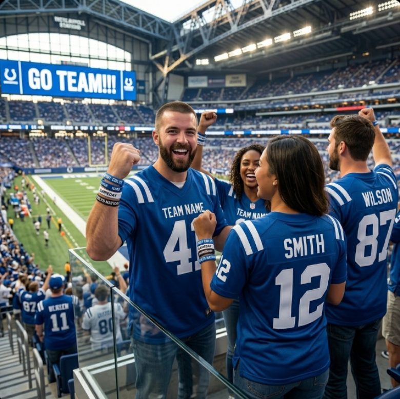 Custom Football Jersey Blue, Personalized American Football Jerseys Name Number Logo, Wedding Gifts for Men Women Kids Toddler Fan (Copy)