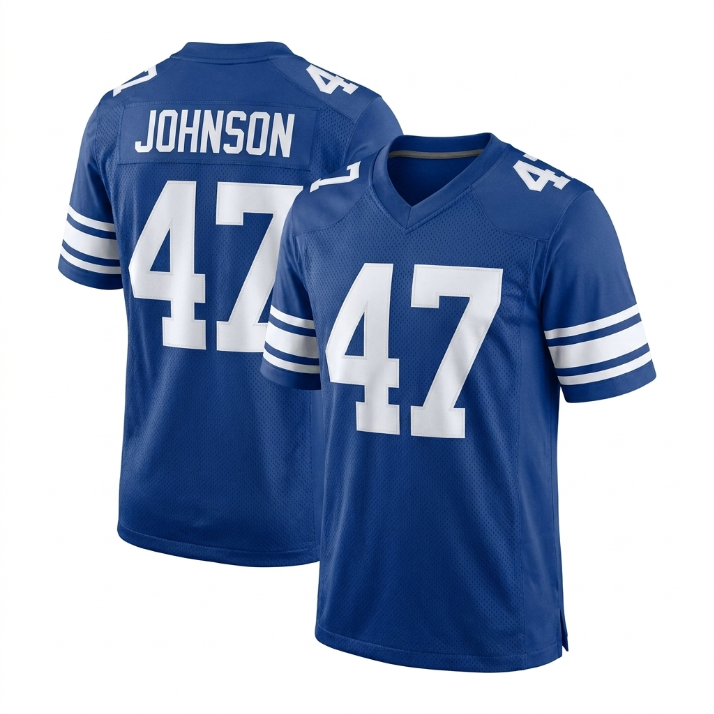 Custom Football Jersey Blue, Personalized American Football Jerseys Name Number Logo, Wedding Gifts for Men Women Kids Toddler Fan (Copy)